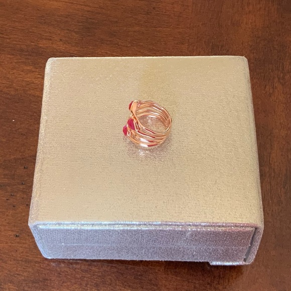 Monica Vinader Siren Cluster Cocktail Pink Quartz ring - Picture 12 of 14